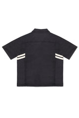 STRIPE PARTY SHIRT IN BLACK