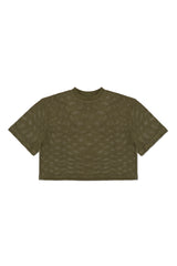 BOXER MESH SHIRT IN ARMY GREEN