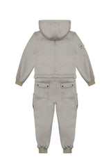 FLEECE JUMPSUIT IN ASH