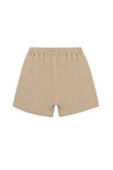 STRIPE SHORTS IN TAN