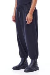 FLEECE BOXER PANTS IN BLACK