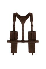 UTILITY HARNESS IN BROWN LEATHER