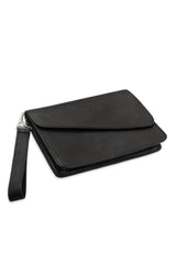 JONNY COTA accessories OS AW25 CLUTCH IN BLACK LEATHER