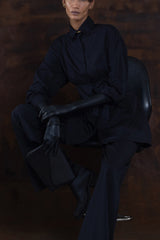 JONNY COTA accessories OS AW25 CLUTCH IN BLACK LEATHER