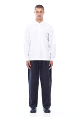 JONNY COTA aw23 ARROWS COLLAR SHIRT IN WHITE