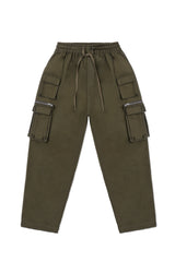JONNY COTA aw23 CARGO BOXER PANTS IN ARMY GREEN