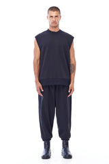 JONNY COTA aw23 FLEECE BOXER PANTS IN BLACK