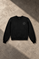 JONNY COTA LOGO PULLOVER IN BLACK