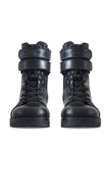 JONNY COTA mens-accessories COMBAT BOOTS IN SHINY LEATHER