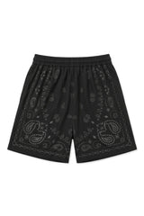 JONNY COTA mens-bottoms BANDANA BOXER SHORTS IN BLACK