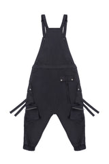 JONNY COTA mens-bottoms CARGO OVERALLS IN BLACK