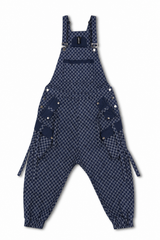 JONNY COTA mens-bottoms CARGO OVERALLS IN INDIGO TOKYO PRINT
