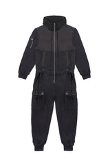JONNY COTA mens-jumpsuit JUMPSUIT HOODIE IN BLACK