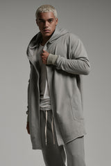 JONNY COTA mens-outerwear MONK HOODIE IN ASH
