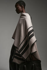 JONNY COTA mens-outerwear OS PONCHO IN BONE