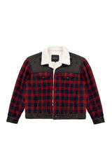 JONNY COTA mens-outerwear SHERPA JACKET IN FLANNEL