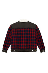 JONNY COTA mens-outerwear SHERPA JACKET IN FLANNEL