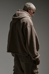 JONNY COTA mens-tops BOXER HOODIE IN TAN