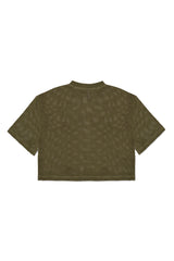 JONNY COTA mens-tops BOXER MESH SHIRT IN ARMY GREEN