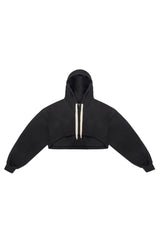 JONNY COTA mens-tops CROPPED HOODIE IN BLACK