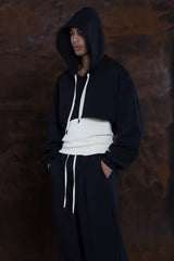 JONNY COTA mens-tops CROPPED HOODIE IN BLACK