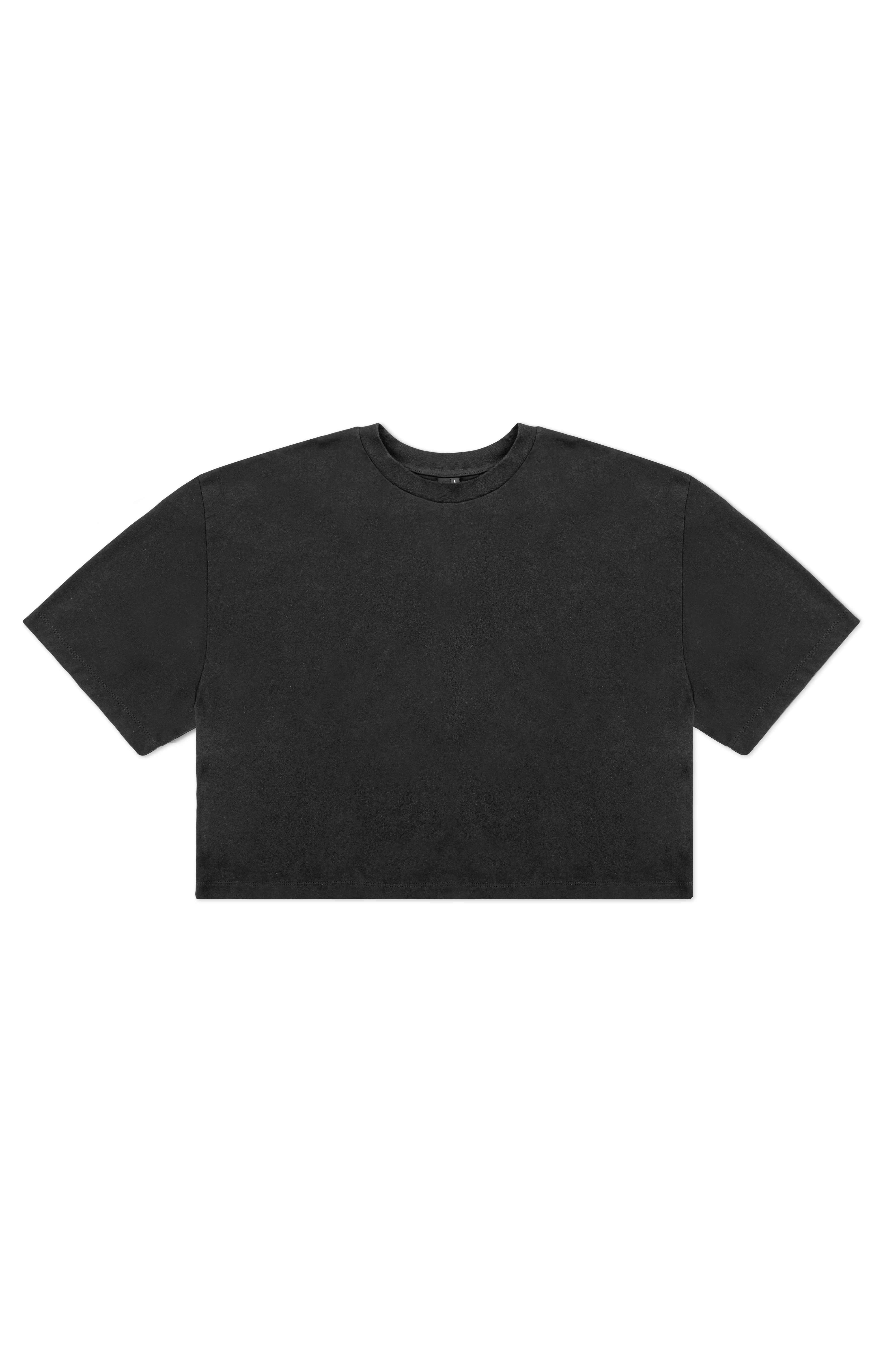 TERRY BOXY T-SHIRT IN BLACK – JONNY COTA
