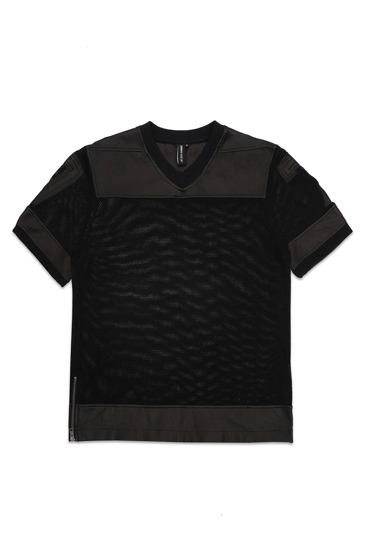 MESH LEATHER JERSEY IN BLACK, XXL MESH LEATHER JERSEY IN BLACK, XXL