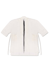 JONNY COTA OS SHEER KIMONO IN WHITE