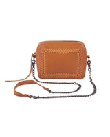 JONNY COTA womens-accessories OS / Saffron LEATHER CHAIN PURSE IN SAFFRON
