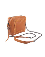 JONNY COTA womens-accessories OS / Saffron LEATHER CHAIN PURSE IN SAFFRON