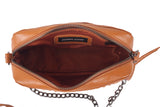 JONNY COTA womens-accessories OS / Saffron LEATHER CHAIN PURSE IN SAFFRON