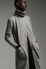 JONNY COTA womens-outerwear DUSTER COAT IN ASH FLEECE