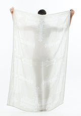 JONNY COTA Clothing BONE / OS TEMPLE PRINT SCARF IN BONE