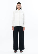 JONNY COTA Clothing MINIMAL BLOUSE IN OFF WHITE