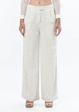 JONNY COTA Clothing NATURAL / XS TAILORED LINEN TROUSER IN NATURAL