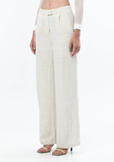 JONNY COTA Clothing TAILORED LINEN TROUSER IN NATURAL
