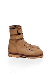 JONNY COTA COMBAT BOOTS IN BEIGE