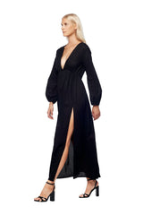 JONNY COTA DRESSES POET MAXI DRESS IN BLACK