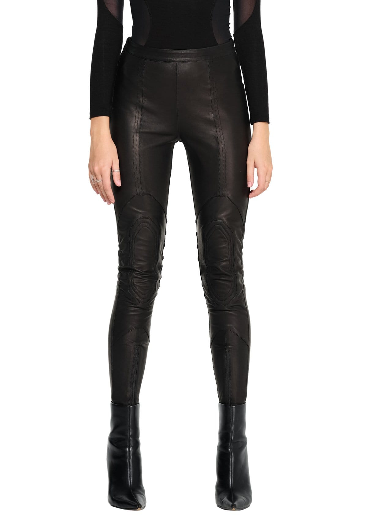 LEATHER RIDING LEGGINGS IN BLACK – JONNY COTA