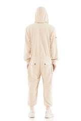 JONNY COTA mens-jumpsuit HOODED JUMPSUIT IN FOG.