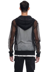 JONNY COTA MENS TOPS KNIT MESH HOODIE