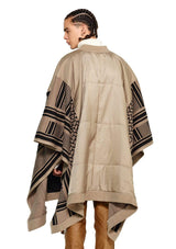 JONNY COTA Outerwear OS / DESERT SCARF MOUNTAIN PONCHO IN DESERT SCARF