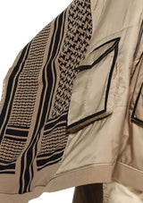 JONNY COTA Outerwear OS / DESERT SCARF MOUNTAIN PONCHO IN DESERT SCARF