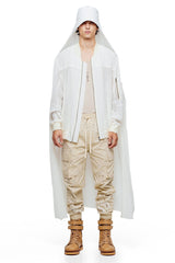 JONNY COTA SHEER CAPE HAT IN BONE