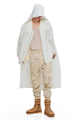 JONNY COTA SHEER CAPE HAT IN BONE