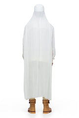 JONNY COTA SHEER CAPE HAT IN BONE