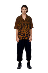 Jonny Cota Studio LEOPARD PRINT SHORT SLEEVE SHIRT