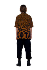 Jonny Cota Studio LEOPARD PRINT SHORT SLEEVE SHIRT