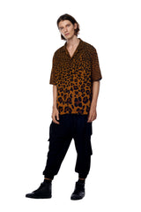 Jonny Cota Studio LEOPARD PRINT SHORT SLEEVE SHIRT