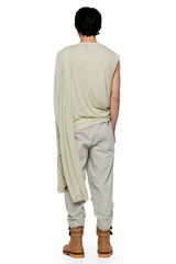 JONNY COTA T-SHIRT WITH SCARF IN BONE